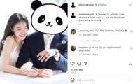 Soo with her then-fiance in a post from his IG (Image via Instagram)